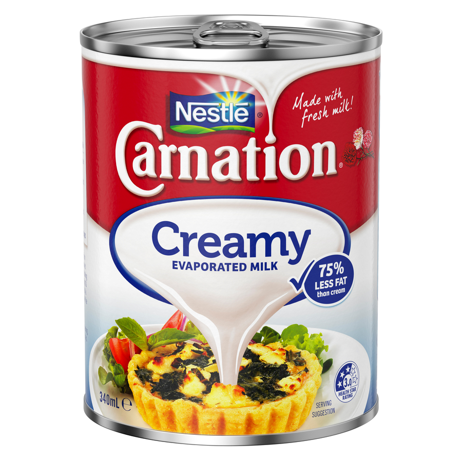 NESTLE CARNATION AMBIENT DAIRY FULL CREAM EVAPORATED MILK 340ml